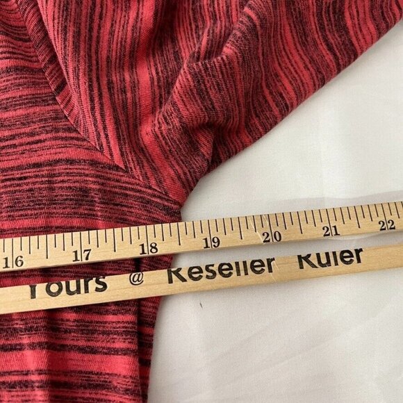 Toad&Co Red Striped Casual Tunic Shirt – Women’s L, Long Sleeve Round Neck Top - Picture 8 of 9